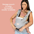Load image into gallery viewer, Caleo Charm Deluxe 3-in-1 Newborn Carrier storage pouch to keep necessities readily available