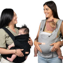 Load image into gallery viewer, Two moms carrying their child in the Caleo Charm Deluxe 3-in-1 Newborn Carrier
