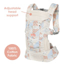 Load image into gallery viewer, Adjustable head support Caleo Charm Deluxe 3-in-1 Newborn Carrier