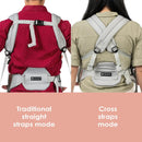 Load image into gallery viewer, Caleo Charm Deluxe 3-in-1 Newborn Carrier traditional and cross straps modes