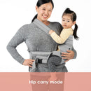 Load image into gallery viewer, Caleo Charm Deluxe 3-in-1 Newborn Carrier hip carry mode