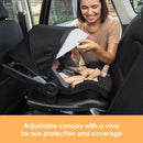 Load image into gallery viewer, Baby Trend EZ-Lift PRO Infant Car Seat adjustable canopy with a visor for sun protection and coverage