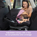 Load image into gallery viewer, Baby Trend EZ-Lift PRO Infant Car Seat adustable canopy with visor for sun protection and coverage