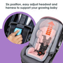 Load image into gallery viewer, Baby Trend Secure-Lift Infant Car Seat six position easy adjust headrest