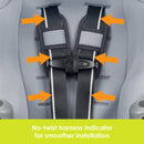 Load image into gallery viewer, Baby Trend Trooper SLIM 3-in-1 Convertible Car Seat no twist harness indicator