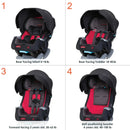 Load image into gallery viewer, Baby Trend Cover Me 4-in-1 Convertible Car Seat seating position