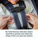 Load image into gallery viewer, No-twist harness indicator on the Baby Trend Cover Me 4-in-1 Convertible Car Seat