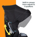 Load image into gallery viewer, Baby Trend Cover Me 4-in-1 Convertible Car Seat built-in canopy track adjusts to 5-positions
