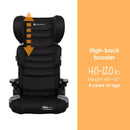 Load image into gallery viewer, Baby Trend PROtect 2-in-1 Folding Booster Car Seat high back booster mode