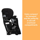Load image into gallery viewer, Baby Trend PROtect 2-in-1 Folding Booster Car Seat folds compact for transport and fits perfectly in aircraft overhead