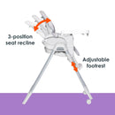 Load image into gallery viewer, Baby Trend Everlast 7-in-1 High Chair 3 position seat recline and adjustable footrest