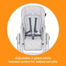 Load image into gallery viewer, Baby Trend Everlast 7-in-1 High Chair adjustable 5 point safety harness system