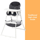 Load image into gallery viewer, Baby Trend Flat Fold High Chair traditional high chair mode