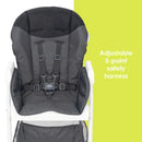 Load image into gallery viewer, Baby Trend Flat Fold High Chair adjustable 5 point safety harness
