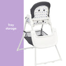 Load image into gallery viewer, Baby Trend Flat Fold High Chair tray storage