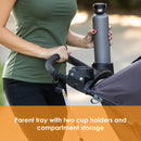 Load image into gallery viewer, Baby Trend XCEL-R8 PLUS Jogger Stroller with LED parent tray with two cup holders