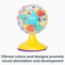 Load image into gallery viewer, Vibrant colors and designs promote visual stimulation and development of the Smart Steps Space Spin Sensory Wheel