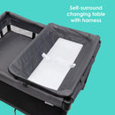 Load image into gallery viewer, Baby Trend Comet Stellar 3-in-1 Quick-Fold Playard surround changing table with harness