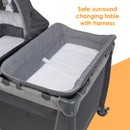 Load image into gallery viewer, Simply Smart 2.0 Nursery Center Playard with Napper, Changer, Bassinet and Travel Bag in Shale Grey (Walmart Exclusive)