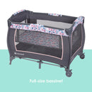 Load image into gallery viewer, Baby Trend Lil' Snooze Deluxe II Nursery Center Playard full size bassinet