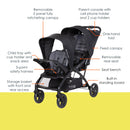 Load image into gallery viewer, Baby Trend Sit N' Stand® Double 2.0 Stroller | Double Stroller With 1-Hand Compact Fold