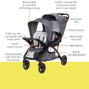 Load image into gallery viewer, Baby Trend Sit N' Stand® Double 2.0 Stroller | Double Stroller With 1-Hand Compact Fold