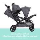 Load image into gallery viewer, Baby Trend Sit N' Stand® Double 2.0 Stroller | Double Stroller With 1-Hand Compact Fold
