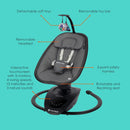 Load image into gallery viewer, Baby Trend NuMotion Infinity Swing feature call out