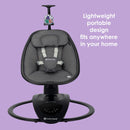 Load image into gallery viewer, Baby Trend NuMotion Infinity Swing lightweight portable design fits anywhere
