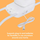 Load image into gallery viewer, Baby Trend Sit N' Sway Portable Swing supports plug in and batteries