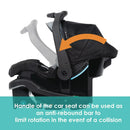 Load image into gallery viewer, Baby Trend Secure-Lift Infant Car Seat handle can be used as an anti rebound bar