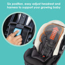 Load image into gallery viewer, Baby Trend Tango PRO Stroller six position easy adjust headrest