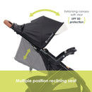 Load image into gallery viewer, Baby Trend Tango PRO Stroller multiple position reclining seat