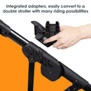 Load image into gallery viewer, Morph Single to Double Modular Stroller Travel System with EZ-Lift™ PLUS Infant Car Seat in Madrid Tan (Target Exclusive)