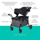 Load image into gallery viewer, Expedition® LTE 2-in-1 Stroller Wagon in Gravity Black (Meijer Exclusive)