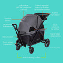 Load image into gallery viewer, Navigator® 2-in-1 Stroller Wagon - Dash Black (Kohls Exclusive)