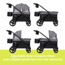 Load image into gallery viewer, Baby Trend Navigator® PRO 2-in-1 Stroller Wagon | Two Built-In Seats, Adjustable Dual Canopies, and Push/Pull Modes