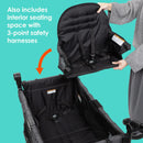 Load image into gallery viewer, Baby Trend Quest 3-in-1 Stroller Wagon also includes interior seating space with 3-point safety harnesses