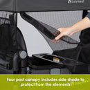 Load image into gallery viewer, Baby Trend Quest 3-in-1 Stroller Wagon with four post canopy