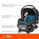 Load image into gallery viewer, Baby Trend Ally 35 Infant Car Seat features call out