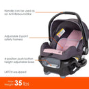 Load image into gallery viewer, Baby Trend Ally 35 Infant Car Seat features call out