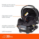 Load image into gallery viewer, Baby Trend Ally 35 Infant Car Seat features call out