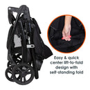 Load image into gallery viewer, Baby Trend Tango Stroller easy and quick center lift to fold design