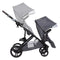 Baby Trend Second Seat for Morph Single to Double Stroller can be placed on the front