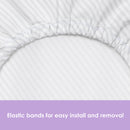Load image into gallery viewer, Fitted Sheets for Baby Trend Nursery Center Playards in grey