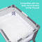 Fitted Sheets for Baby Trend Nursery Center Playards in white