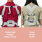 Caleo Charm Deluxe 3-in-1 Newborn Carrier traditional and cross straps modes