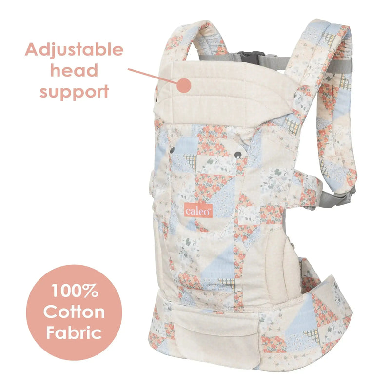 Adjustable head support Caleo Charm Deluxe 3-in-1 Newborn Carrier