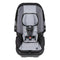 View of the seat pad and 5-point seat harness on the Baby Trend EZ-Lift PLUS Infant Car Seat