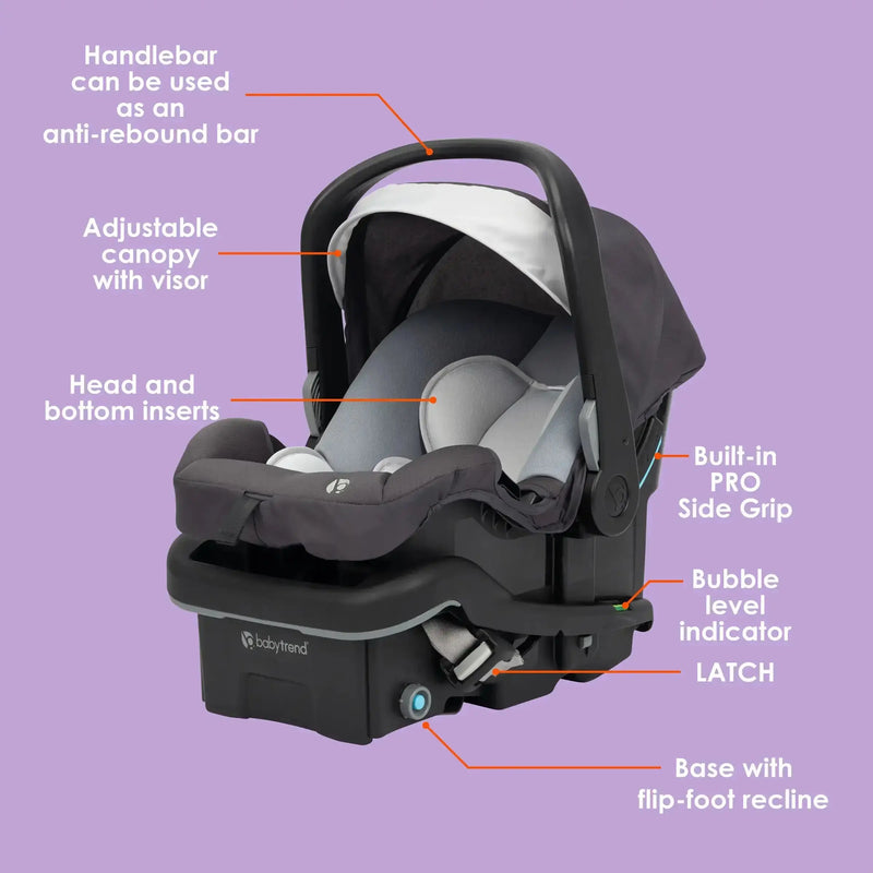 Baby Trend EZ-Lift PRO Infant Car Seat features call out